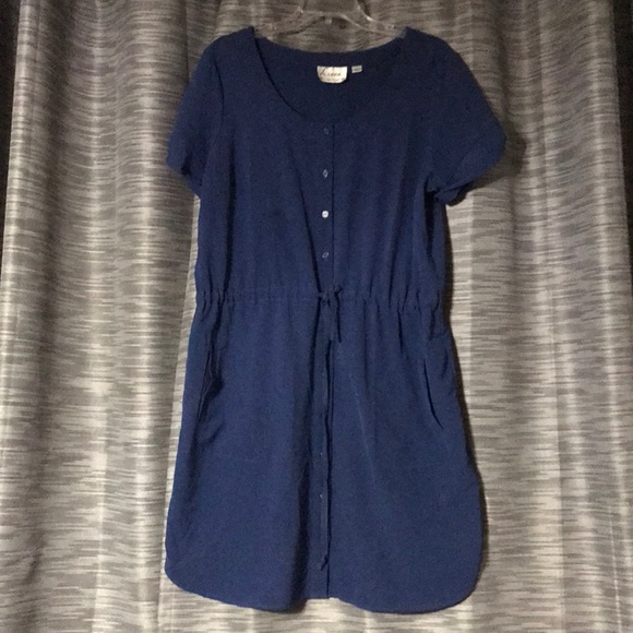 Large button front shirt dress with pockets Linea - Picture 1 of 3